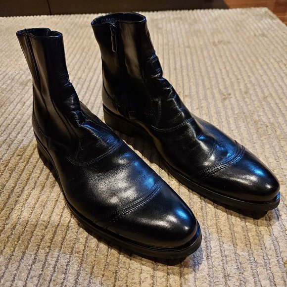 NEW Men's Carlo Pazolini Leather Half Boots - Picture 1 of 5